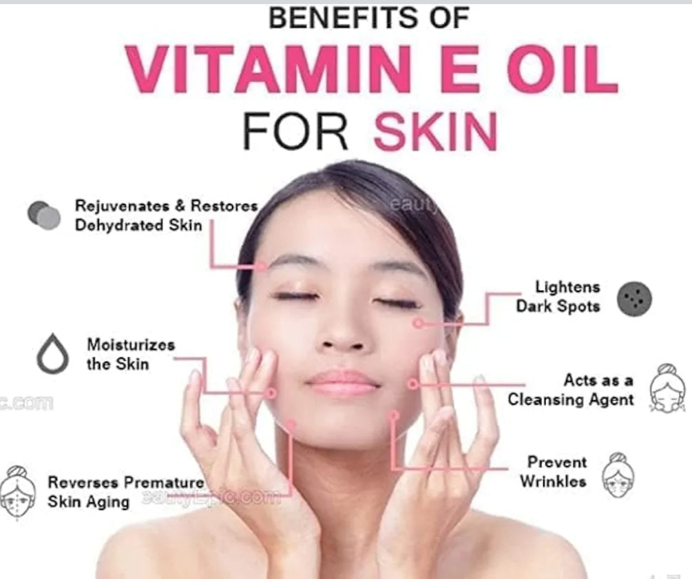 Vitamin-E Facial Oil Soft Gel Capsules 60 Pieces in 1 Box