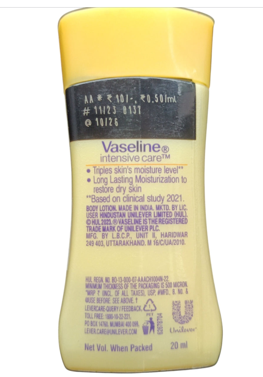 Lotions & Moisturizers- Vaseline Deep Moisture with Serum which provides Long-Lasting Moisturisation (20 ml)
