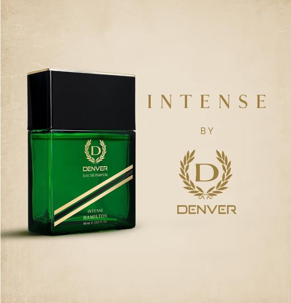 Perfumes & Deodorants- DENVER Hamilton INTENSE Long-Lasting Unisex Perfume with Amber, Woody and Fruity Notes - 60ml