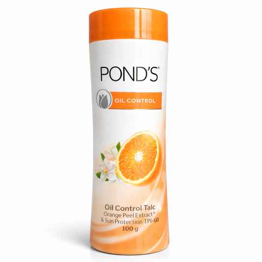 Face & Body Powder- Pond's Oil Control Talcum Powder with Orange Peel Extract & Sun Protection (TPI-50) 100gm.