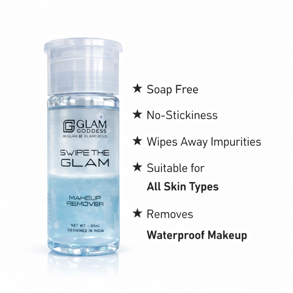 Makeup Remover- GLAM Goodness's Swipe The GLAM Makeup Remover Blue - 80ml
