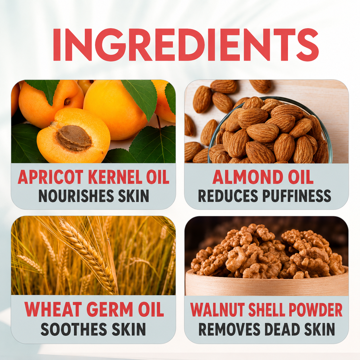 Face Scrub- JOVEES Herbal's Apricot & Almond Face Scrub for Fresh & Radiant Skin usable for Normal to Dry Skin - 100gm