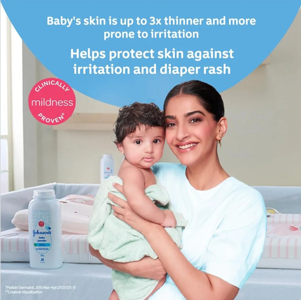 Baby Care Products- Johnson's Natural Plant Based Baby Powder 200gm