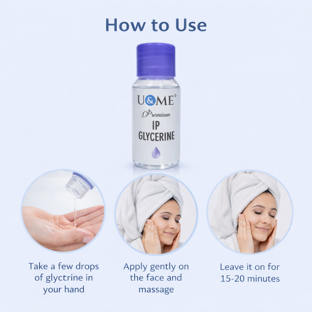 Lotions & Moisturizers- U&ME Pure Herbal Multipurpose Premium IP Glycerin - 60ml