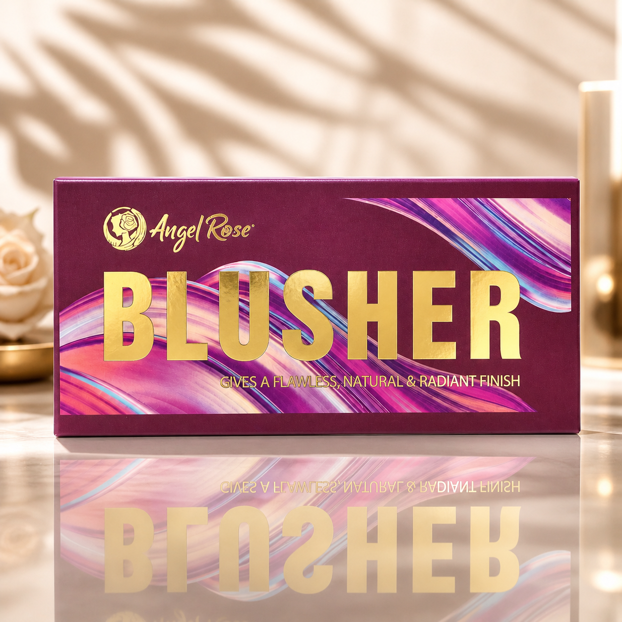 Makeup Blusher- Angel Rose 4-Coloured Blusher, which gives your makeup a Flawless, Natural & Radiant Finish - 5.2gm