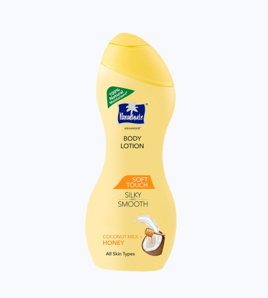 Lotions & Moisturizers- Parachute Advanced Soft Touch Body Lotion with Coconut Milk & Honey (72 Hours Moisture) for All Skin Types 250ml