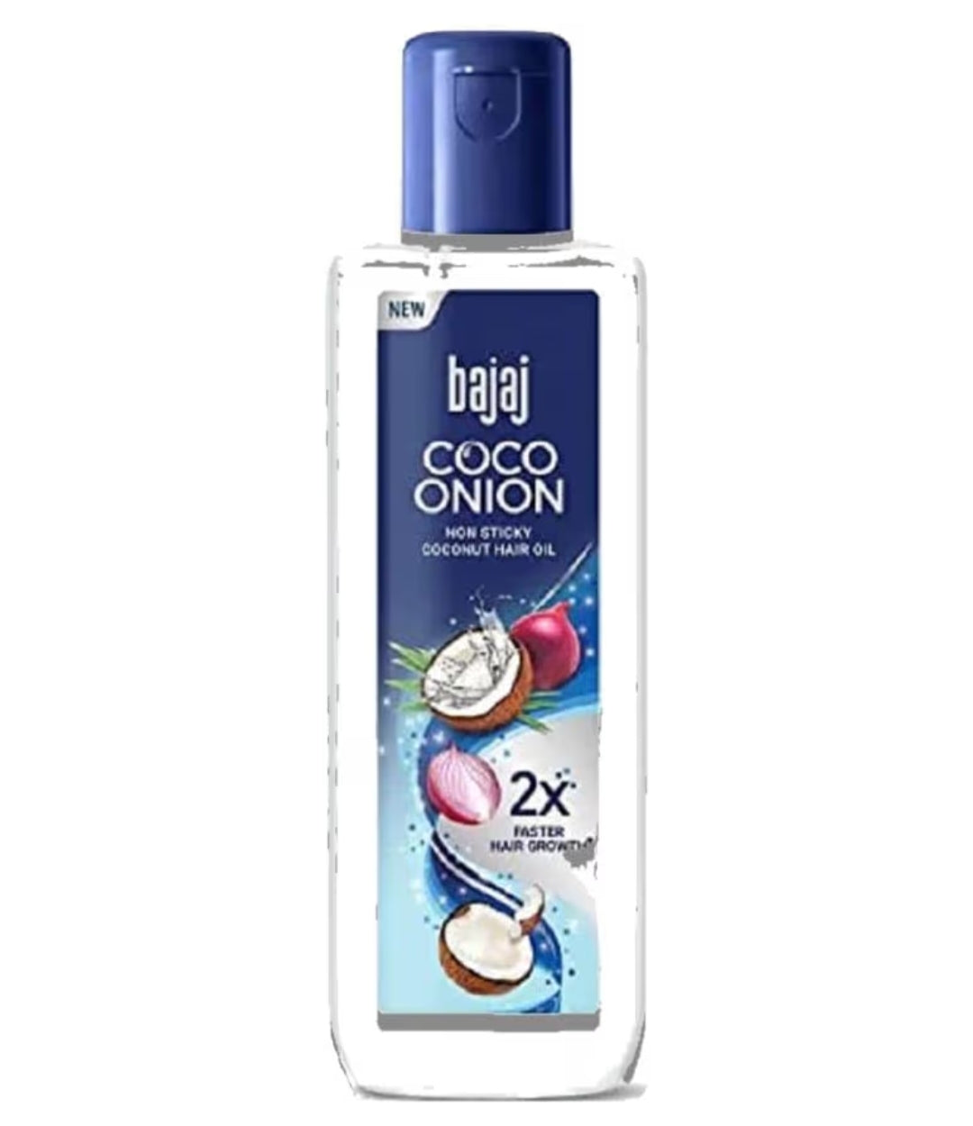 Hair Oil- New Bajaj Coco Onion Non-Sticky Hair Oil which Provides Nourishment to the Scalp and Promote 2x faster hair growth - 180ml