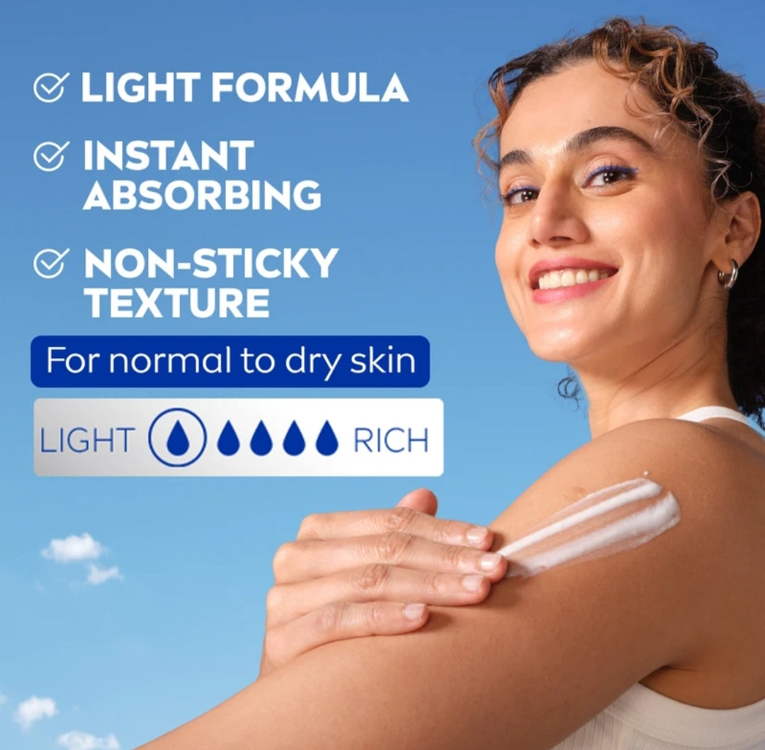 Lotions & Moisturizers- Nivea 5in1 Aloe Hydration 48 Hours Complete Care Refreshing Moisture Body Lotion for All Skin Types 75ml