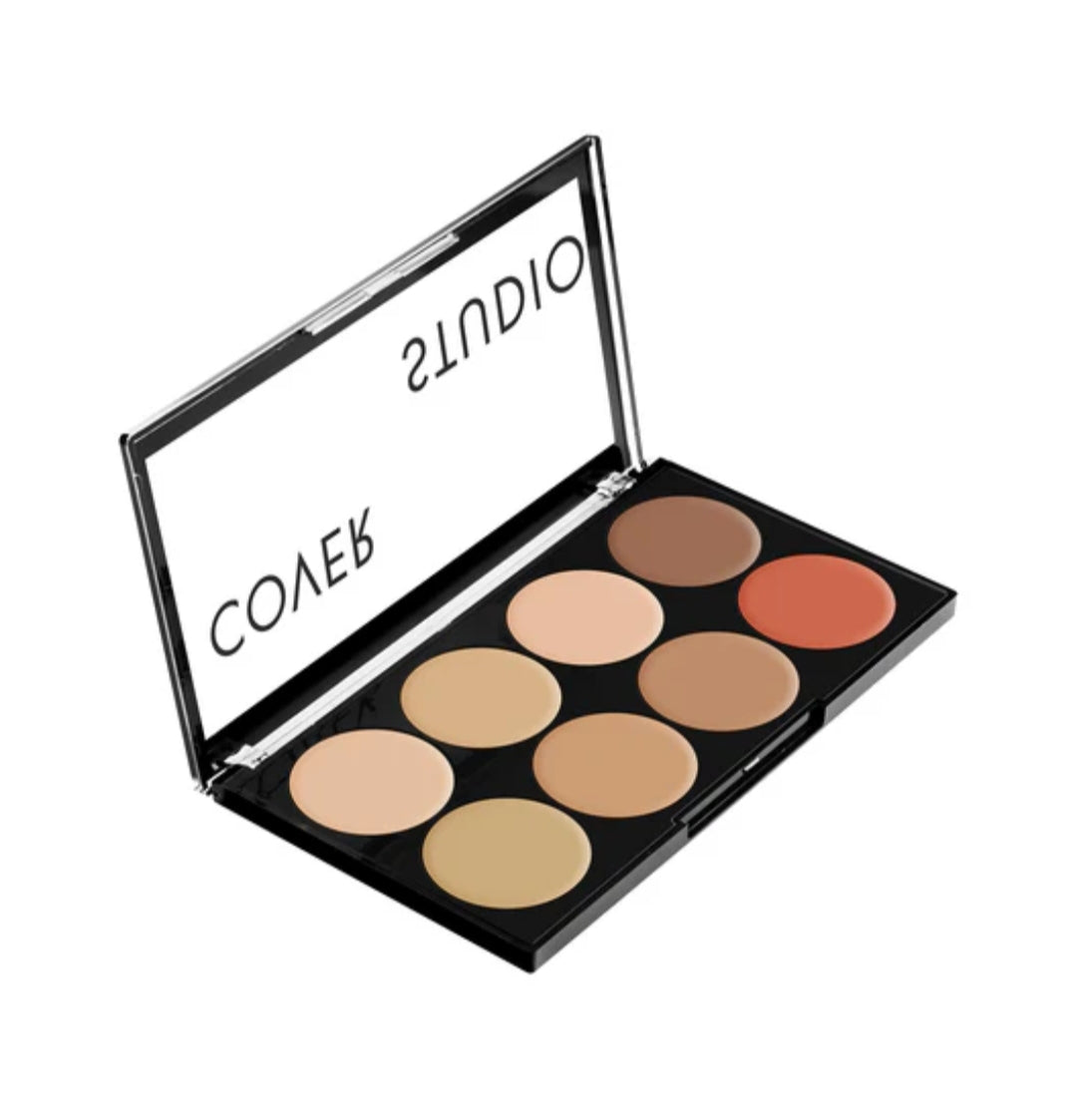 Makeup Concealer- Swiss Beauty Cover Studio Ultra Base Concealer Palette for Fresh, Natural and Breathing Skin