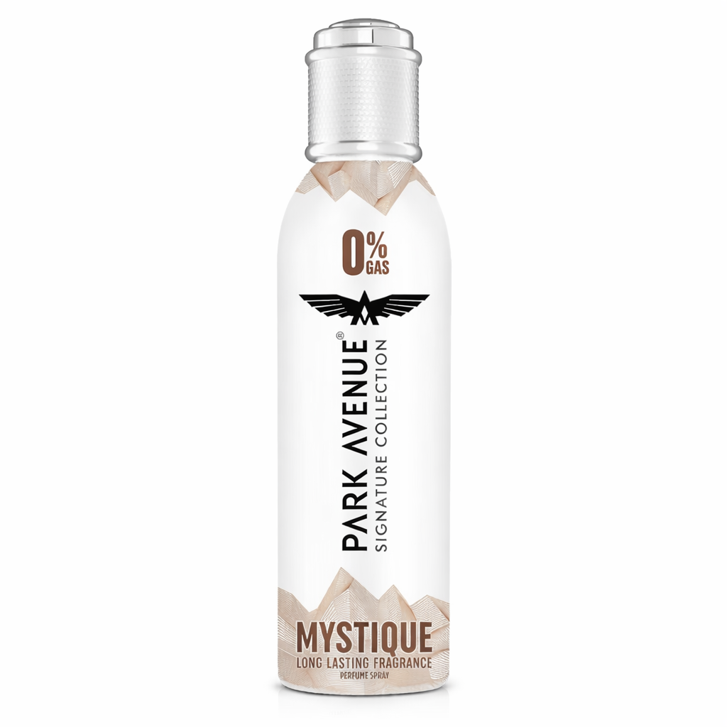 Perfumes & Deodorants- Park Avenue Signature Collection MYSTIQUE Long-Lasting Fragrance Perfume Spray with 0% Gas which is Described as Intense, Elegant, and Impactful, with Fresh and Woody Notes - 120ml