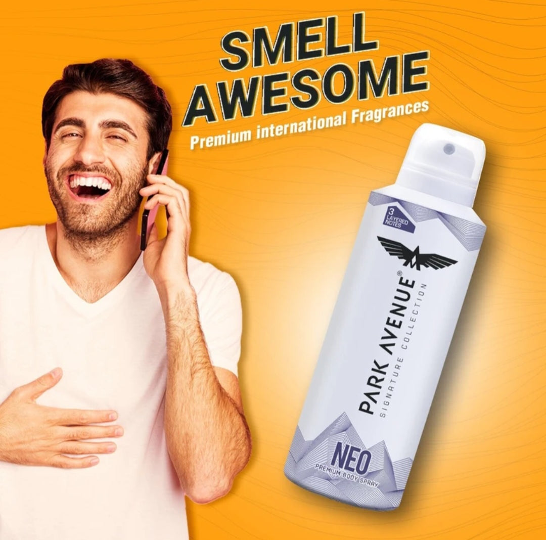 Perfumes & Deodorants- PARK AVENUE Signature Collection NEO Premium Body Spray with Layered Notes 150ml