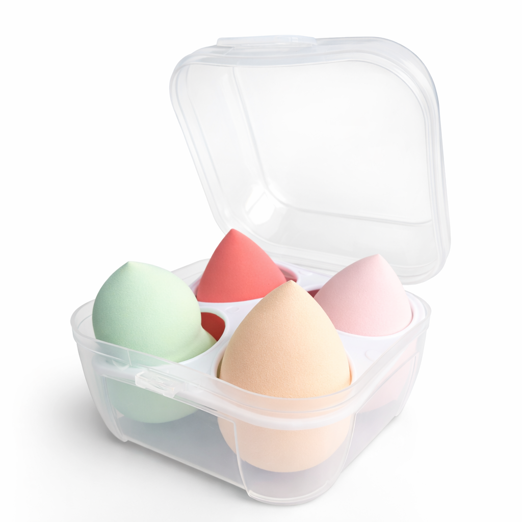 Makeup Puffs, Sponges & Blenders- My Choice Soft & Silky Professional Premium Sponges - Box of 4 Pieces