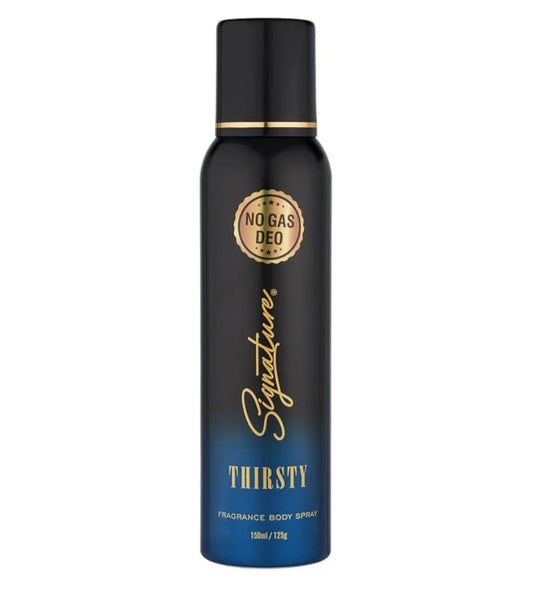 Perfumes & Deodorants- Signature Thirsty Deodorant Long Lasting Fragrance Perfumed Body Deo Spray. No Gas Perfume For Men & Women 150ml