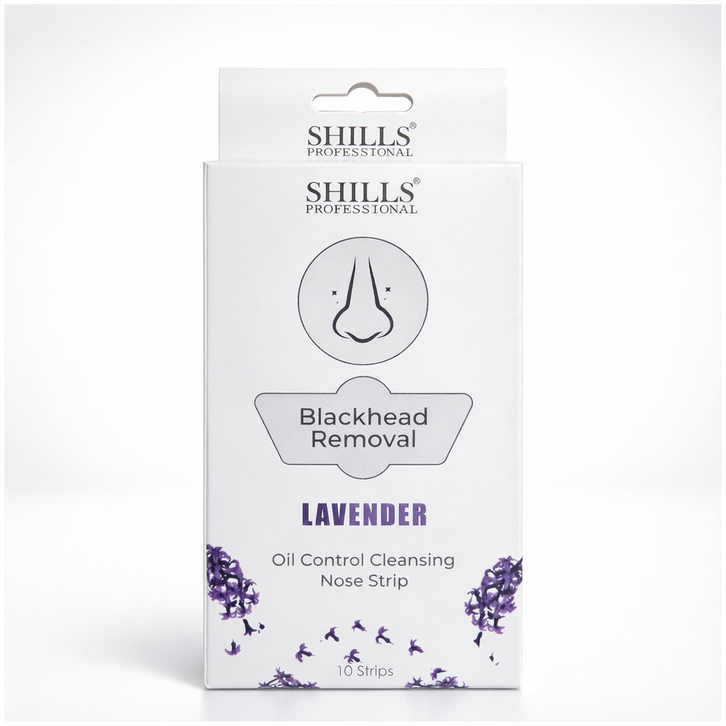 Nose Strip- SHILLS Professional's Blackhead Removal "LAVENDER" Oil Control Cleansing Nose Strips (Pack of 10 units)
