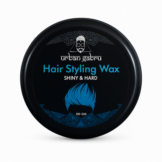 Men's Shaving, Styling and Grooming- Urban Gabru's Shiny & Hard Hair Styling Wax 100gm