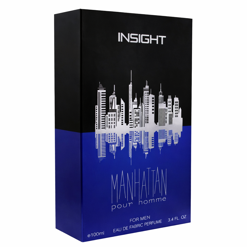 Perfumes & Deodorants- INSIGHT's MANHATTAN EDP Long-Lasting Refreshing Perfume with a Blend of Aromatic Citrus, Floral, Sandalwood, and Musk Notes - 100ml
