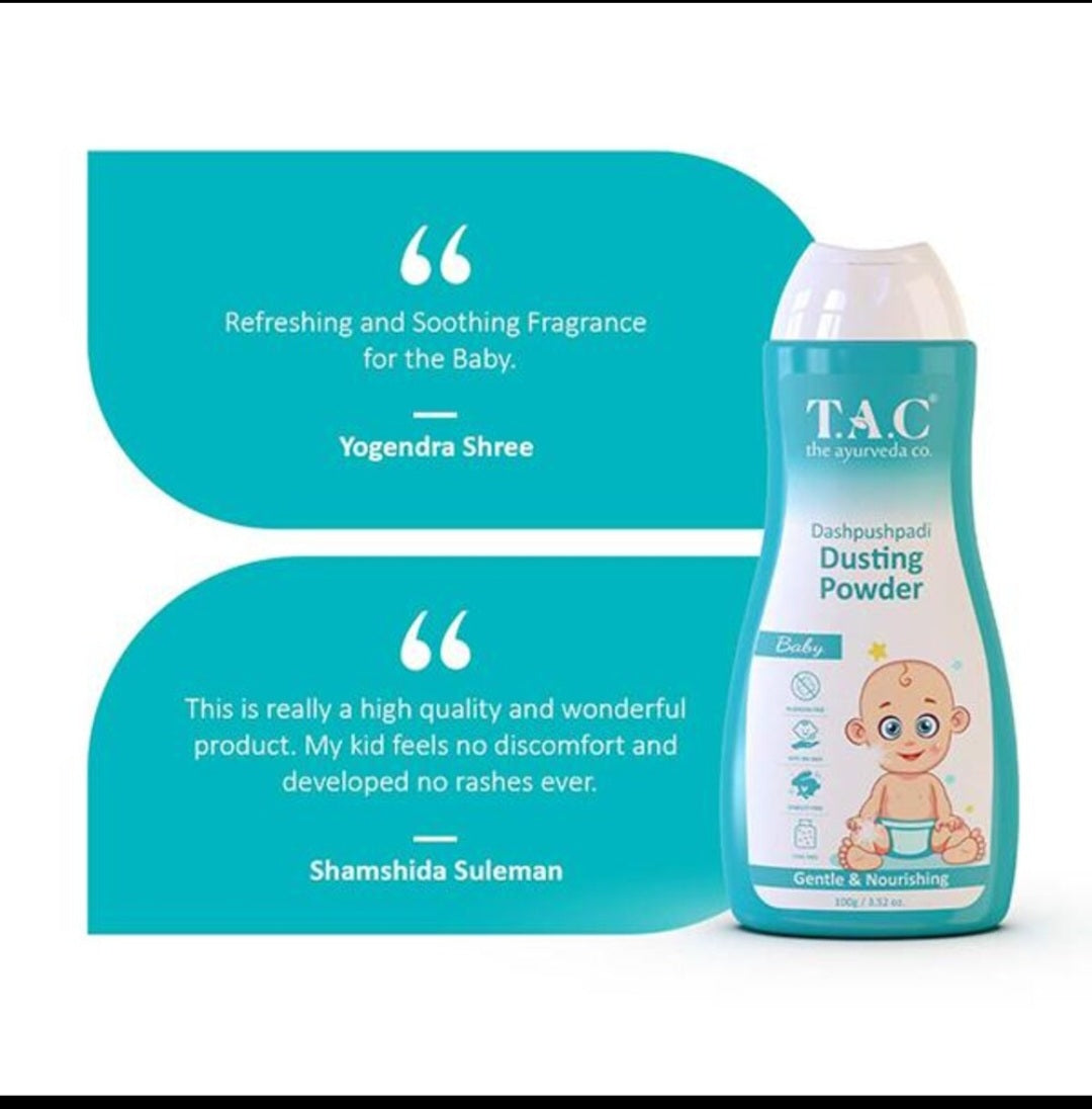 Tac Dashapushpad Dusting Powder 100G for 1-12 years