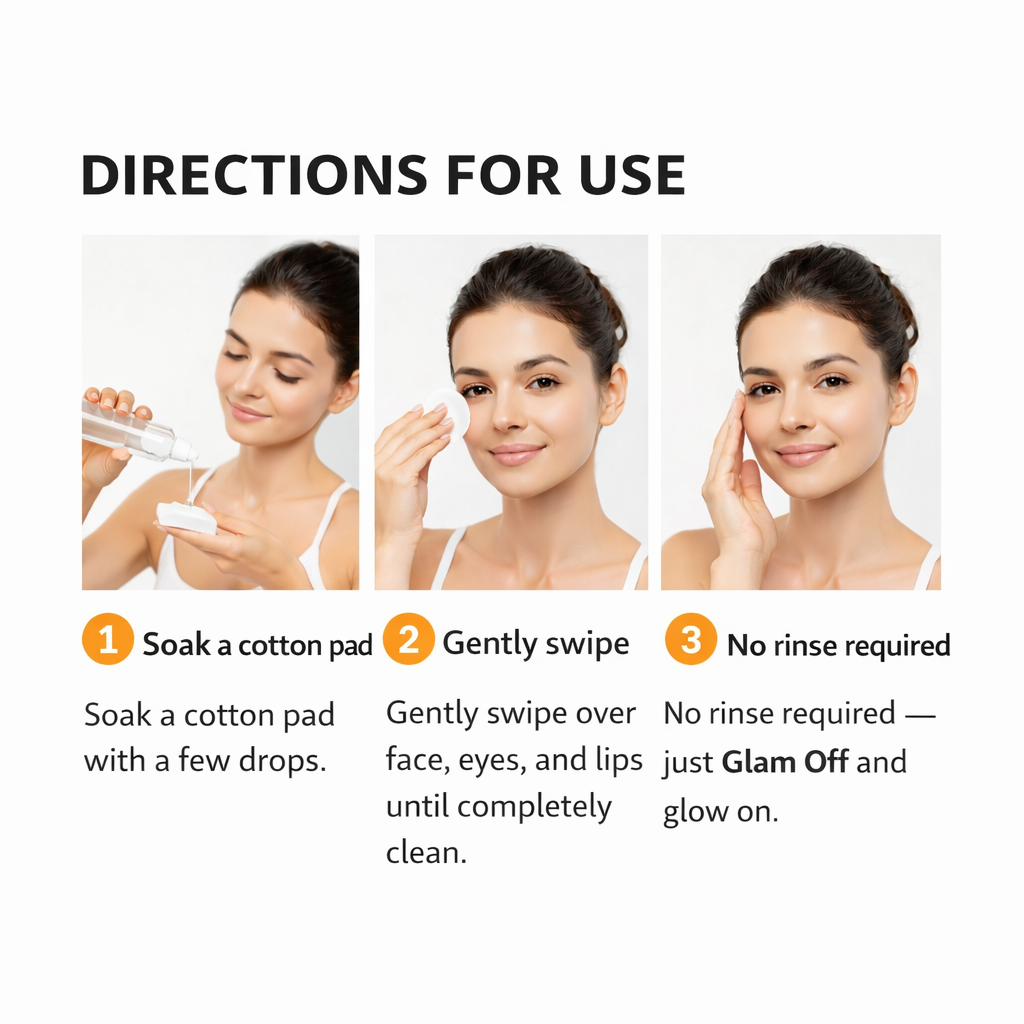 Makeup Remover- GLAM Goodness's Swipe The GLAM Makeup Remover Pink - 80ml