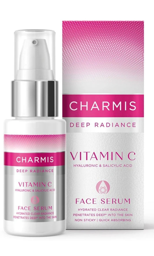 Face Serum- Charmis Deep Radiance Vitamin-C Hyaluronic & Salicylic Acid Face Serum 30ml