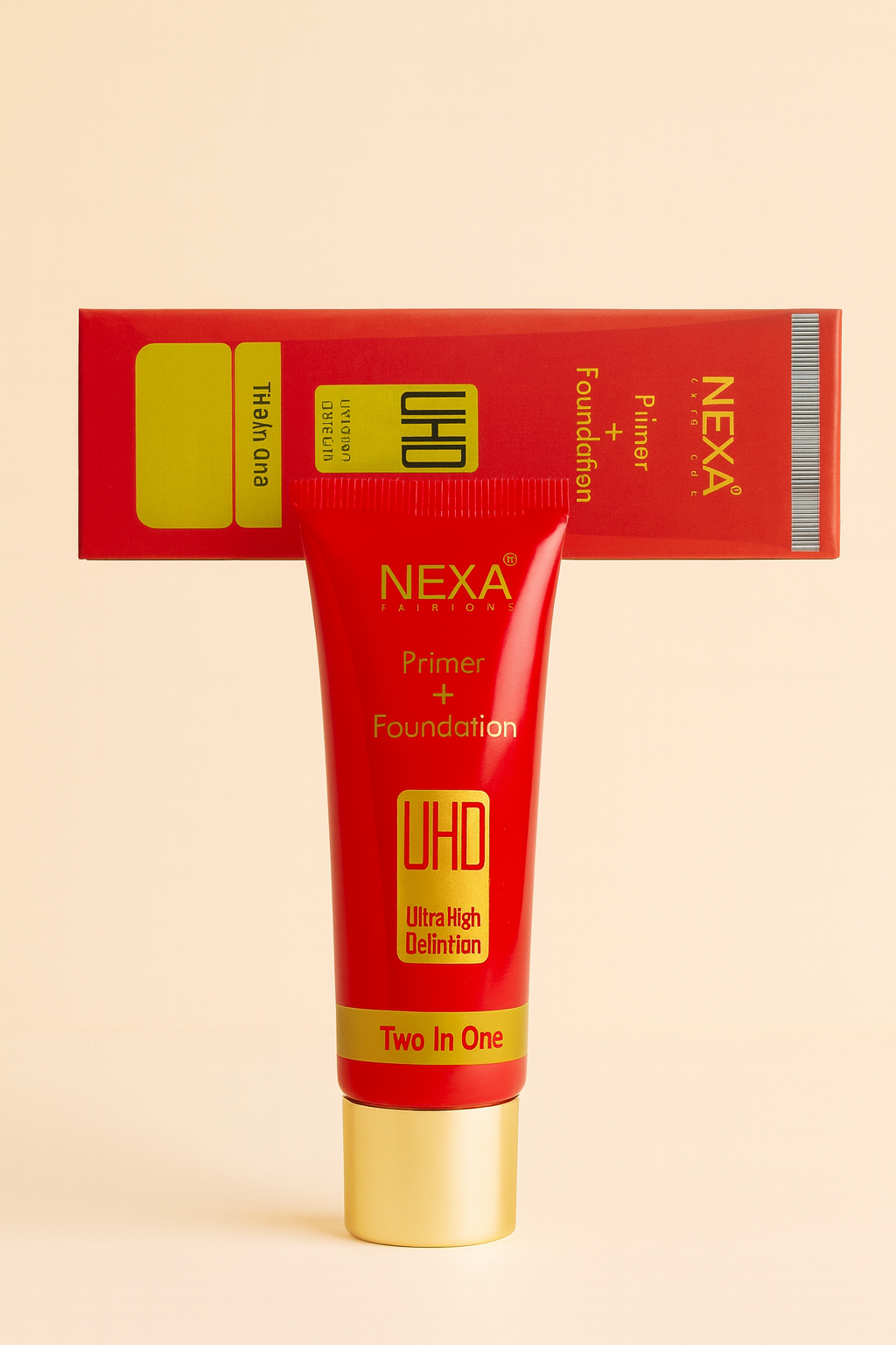 Makeup Primer- NEXA Fairtone's Primer & Foundation Ultra High Definition (UHD) 2-in-1 Face Makeup Primer+Foundation - 50gm