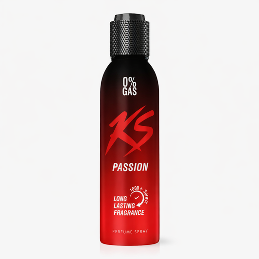 Perfumes & Deodorants- KS PASSION 0% Gas Long-Lasting Fragrance Perfume Body Spray - 150ml
