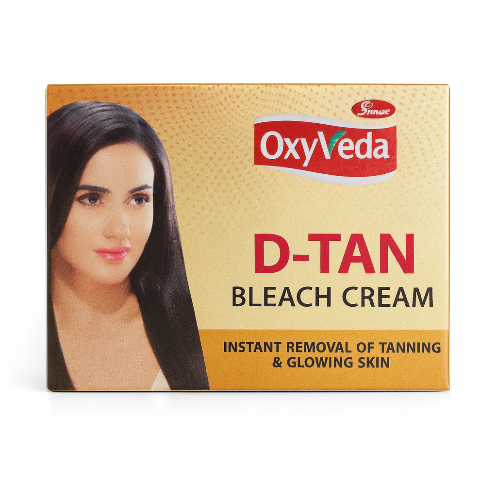 Bleach Cream- OxyVeda D-TAN Bleach Cream for Instant Removal of Tanning & Glowing Skin 250gm (Bleach Cream 200gm & Activator Powder 50gm)