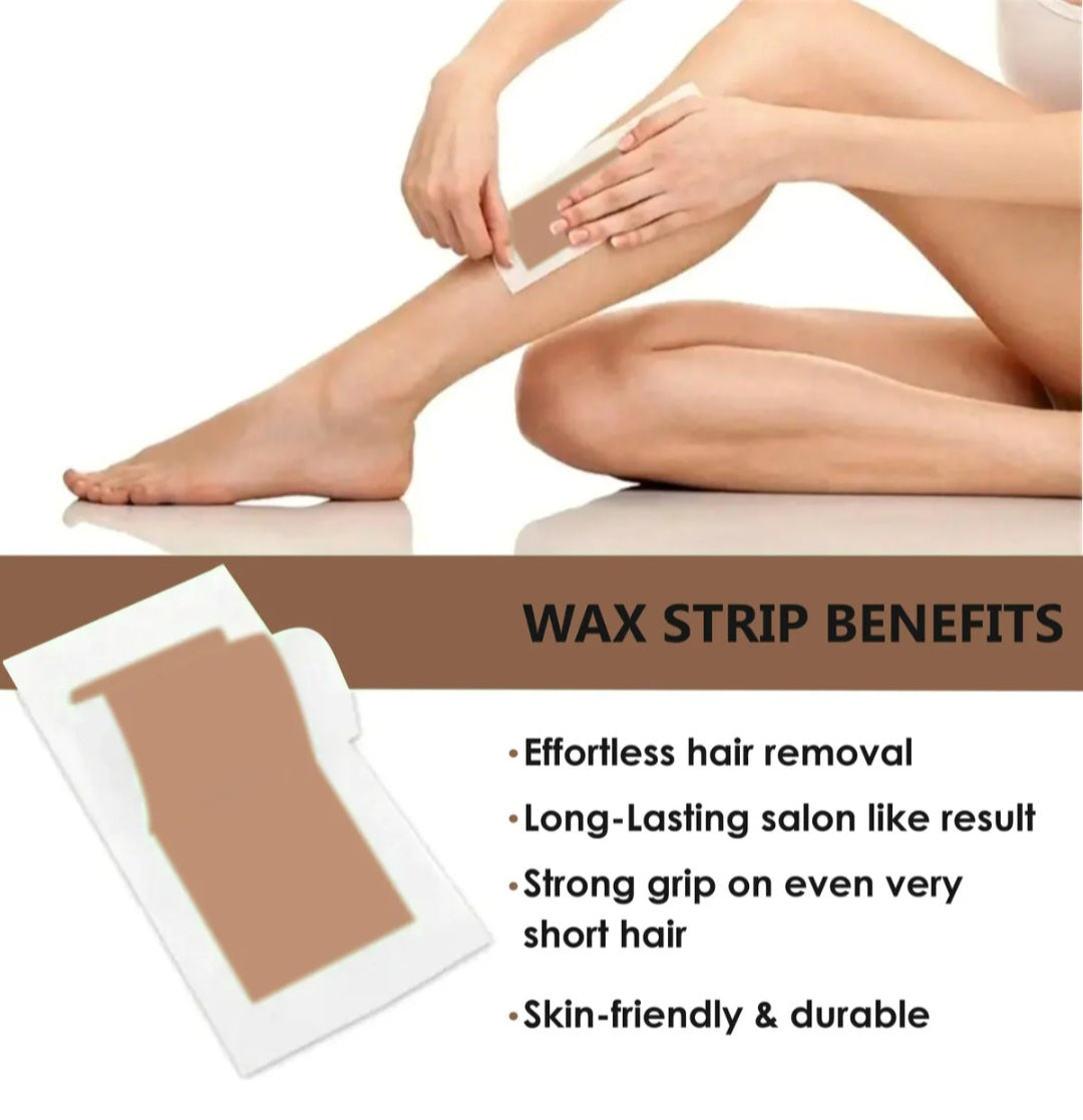 Wax Strips- SHILLS Professional's Ready to Use Wax Strips with Chocolate Extracts for 4 weeks Silky Smoothness - Pack of 10x2 Strips & 2 Finish Wipes