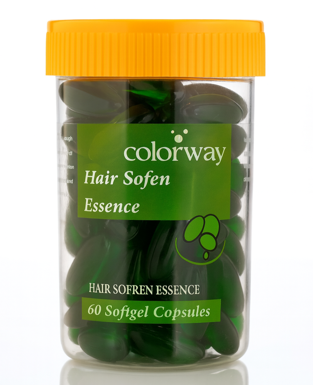 Vitamin-E Capsule- Colorway Hair Soften Essence Anti-Hairfall & Damage Repair Softgel Capsules enriched with Vitamin-E, which helps to Nourish the Scalp and Promots Healthier Hair - 60 Softgel Capsules in a Box