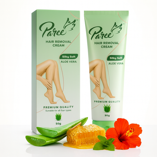Hair Removal- Paree Premium Quality Silky Soft Hair Removal Cream with Aloe Vera suitable for all skin types 50gm
