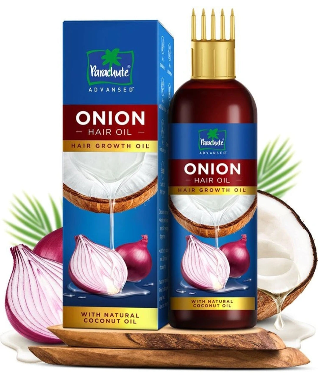 Hair Oil- Parachute Advanced Onion Hair Growth Oil with Natural Coconut Oil, Vitamin-E and Glyceryl Laurate which Nourishes Scalp & Strengthens Root, Reduces Hairfall and Boosts Hair Growth - 200ml