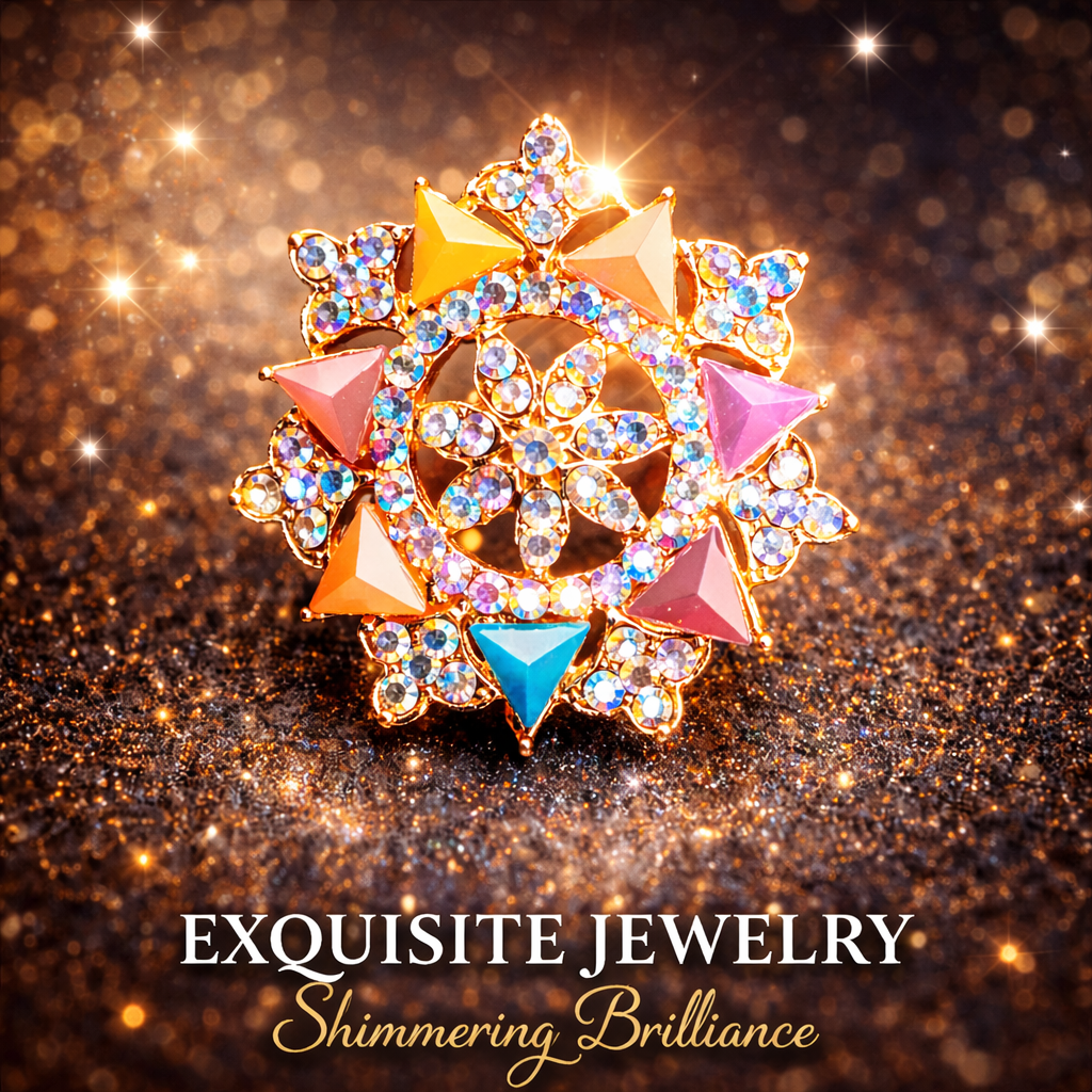 Artificial Jewellery - Finger Rings - 💍 Exquisite Multicolor Shimmering Brilliance which
Elevates your style with this stunning handcrafted statement ring, designed to add a touch of luxury and elegance to every occasion.