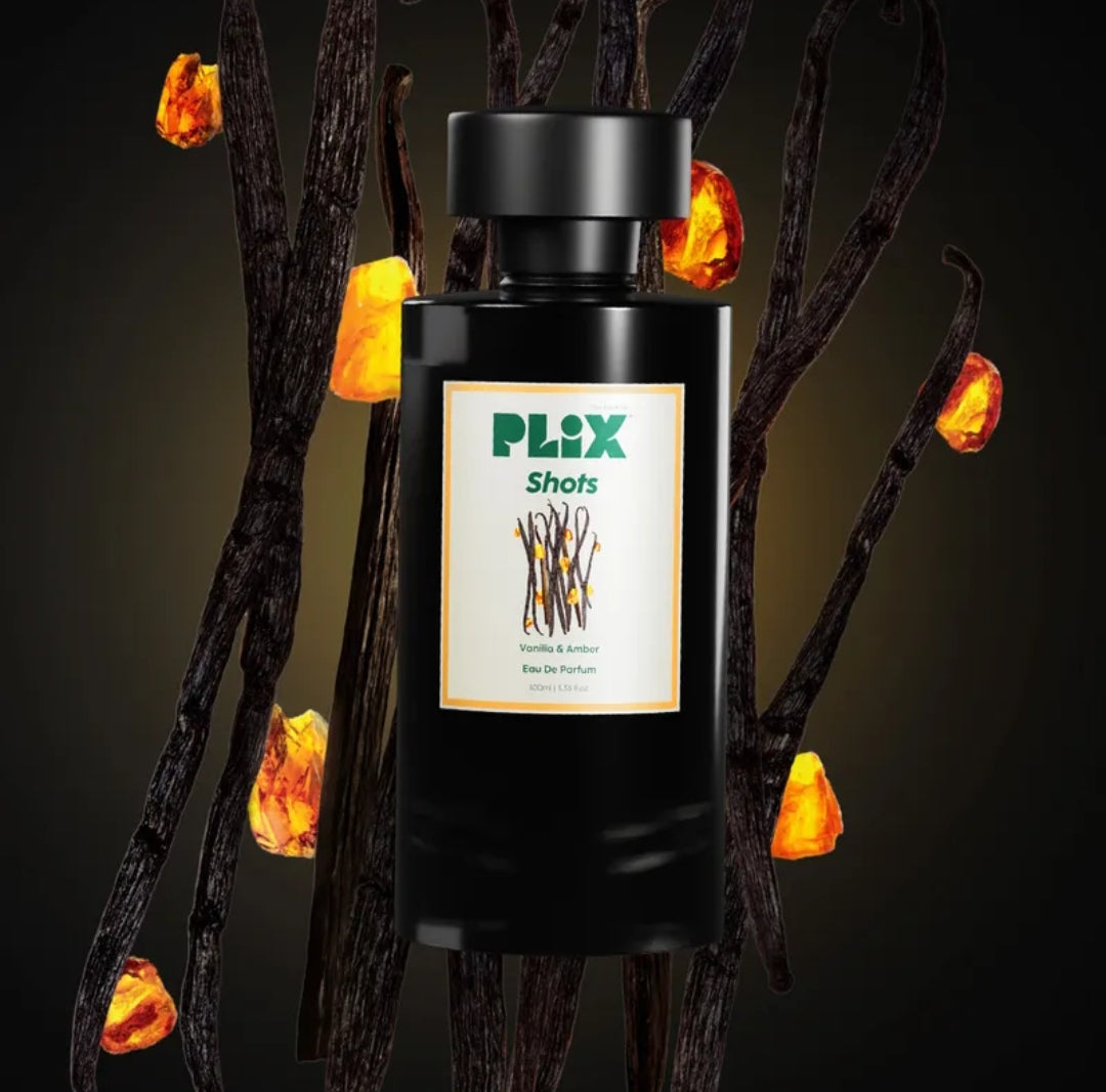 Perfumes & Deodorants- PLIX Shots Vanilla & Amber Perfume 100ml
