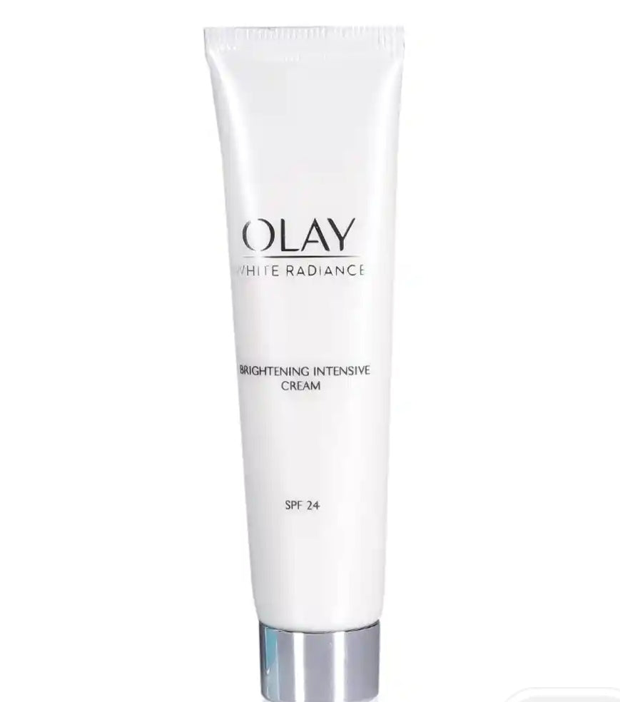 Brightening & Glowing Cream- OLAY White Radiance Advanced Whitening & Brightening Intensive Cream with Moisturiser and SPF-24 UVA/UVB which Brightens, Evens Skin Tone and Provides UV Protection 20gm
