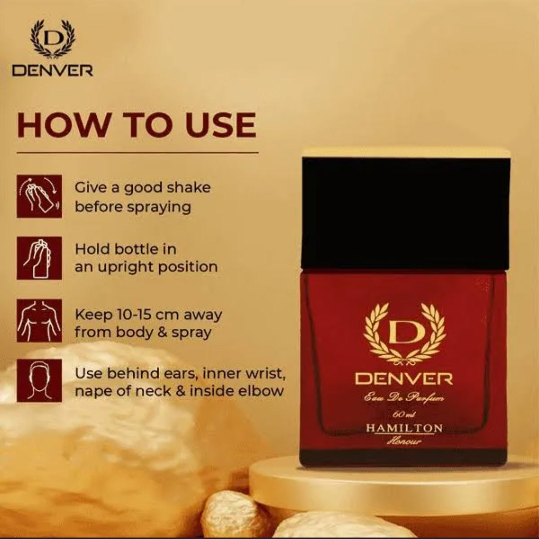 Perfumes & Deodorants- DENVER HONOUR Natural Perfume Spray 60ml