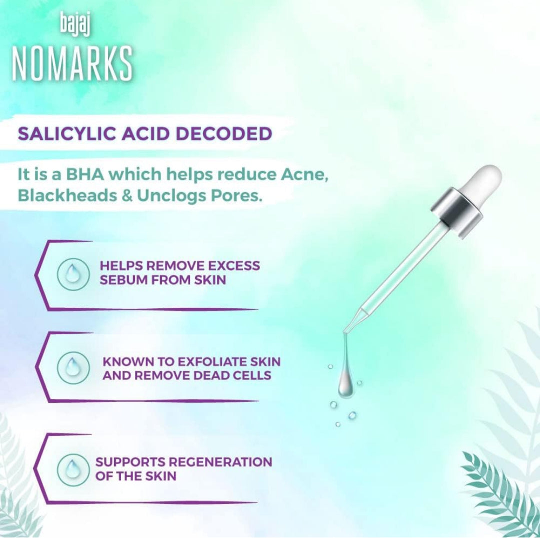 Face Serum- Bajaj No Marks Pore Clearing Face Serum with 2% Salicylic Acid 30ml
