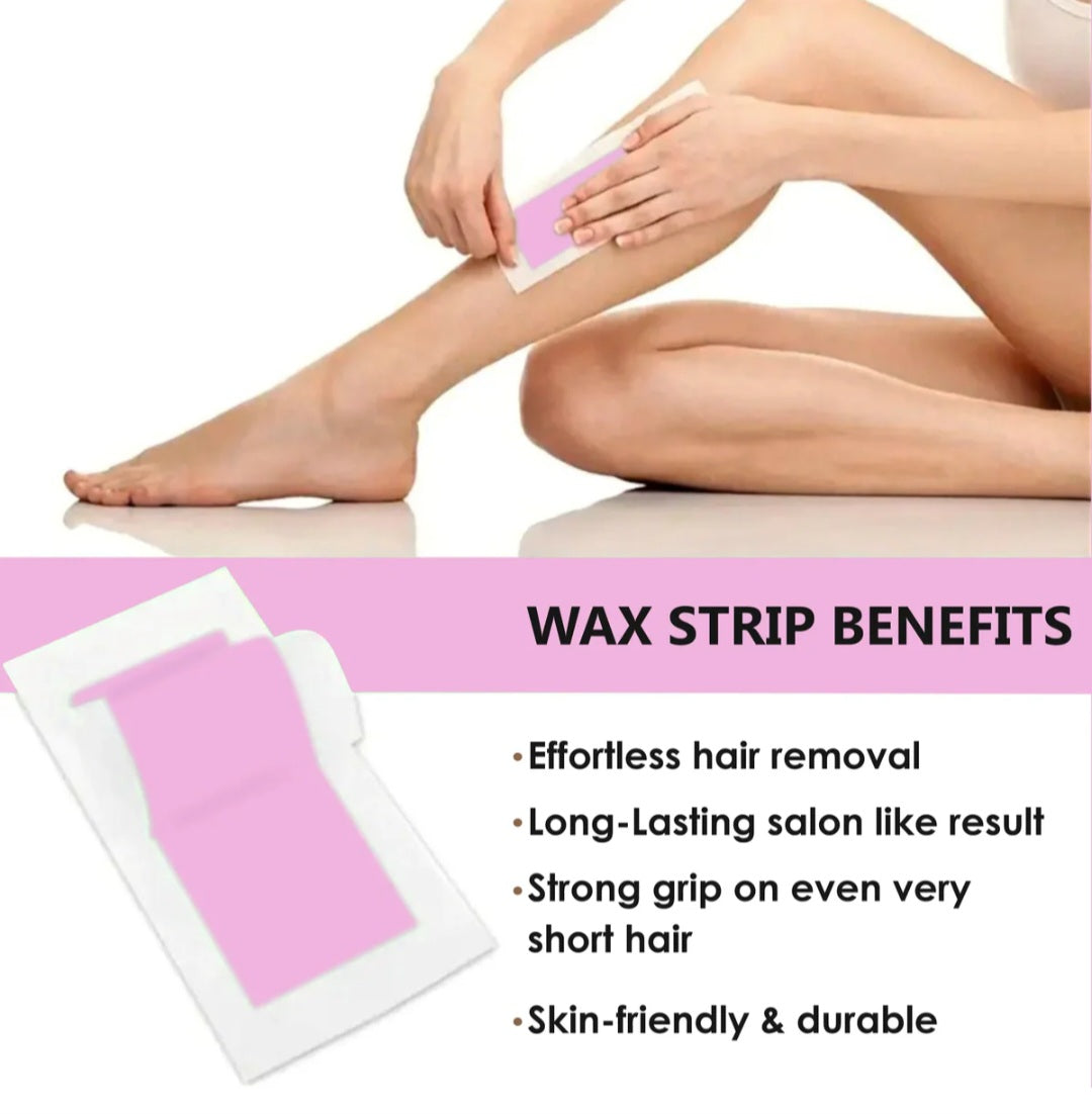 Wax Strips- SHILLS Professional's Ready to Use Wax Strips with Lavender Oil for 4 weeks Silky Smoothness - Pack of 10x2 Strips & 2 Finish Wipes