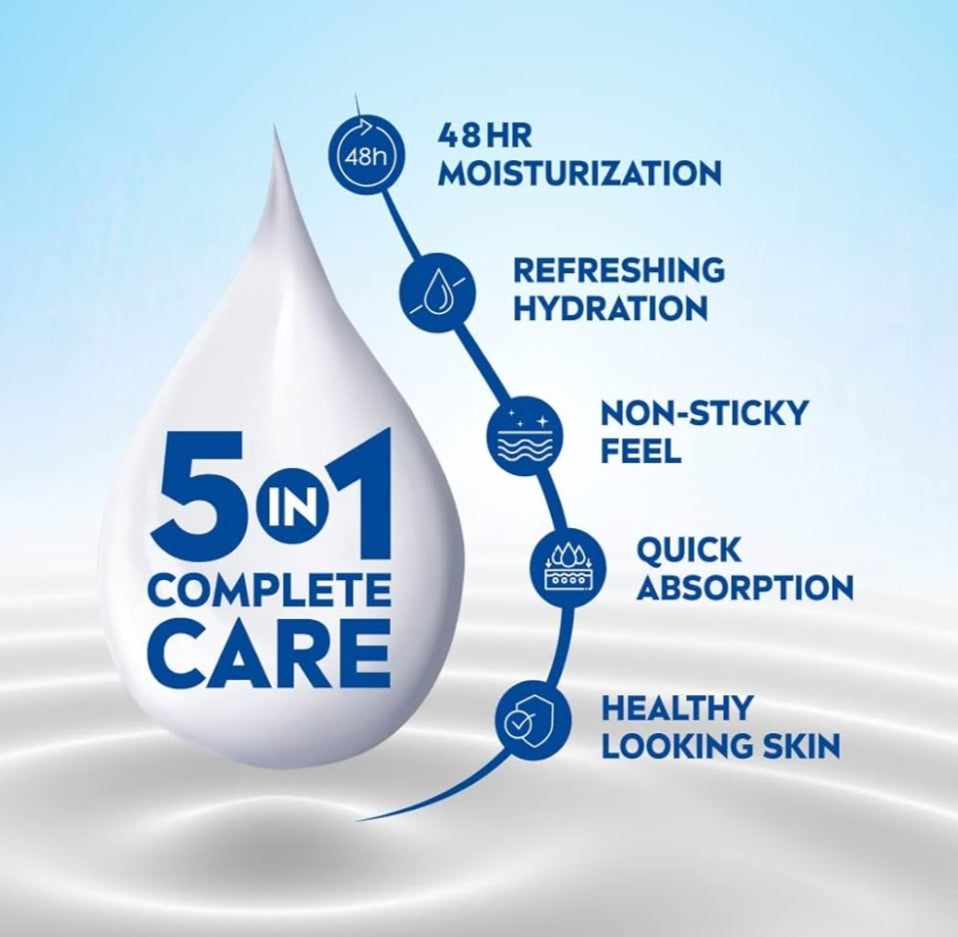 Lotions & Moisturizers- Nivea 5in1 Aloe Hydration 48 Hours Complete Care Refreshing Moisture Body Lotion for All Skin Types 75ml