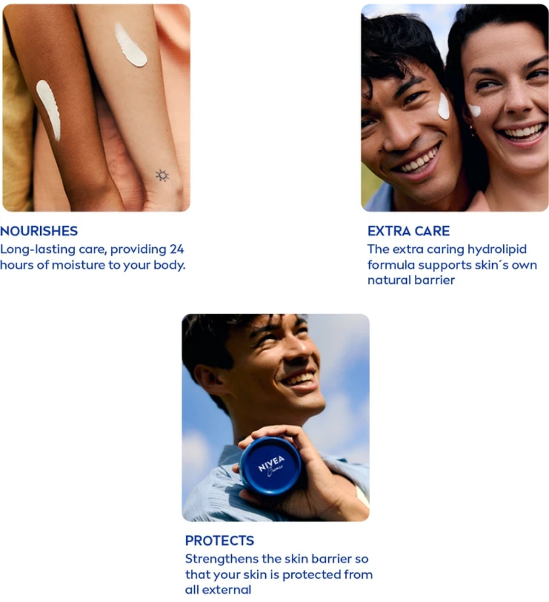 Lotions & Moisturizers- NIVEA Cream Original Moisturizer for the whole family 200ml