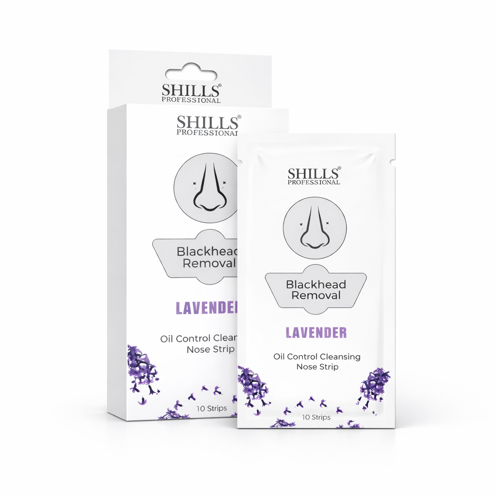 Nose Strip- SHILLS Professional's Blackhead Removal "LAVENDER" Oil Control Cleansing Nose Strips (Pack of 10 units)
