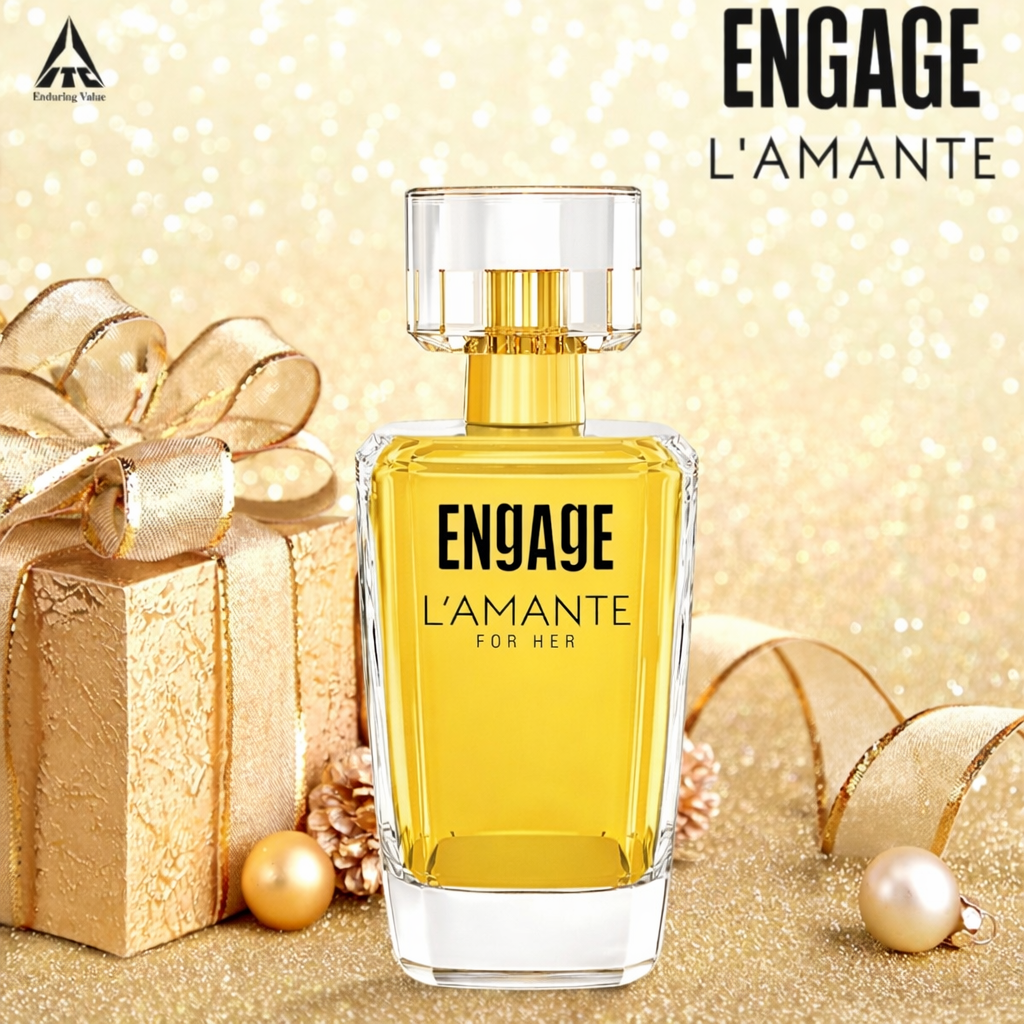 Perfumes & Deodorants- ENGAGE L'AMANTE EDT Long-Lasting, Refreshing, Fruity & Floral Fragrance Perfume for Women with Top Notes of Citrus Fruits, Heart Notes include Jasmine and Rose, while Base Notes Feature Caramel, Amber, and Sandalwood - 75ml