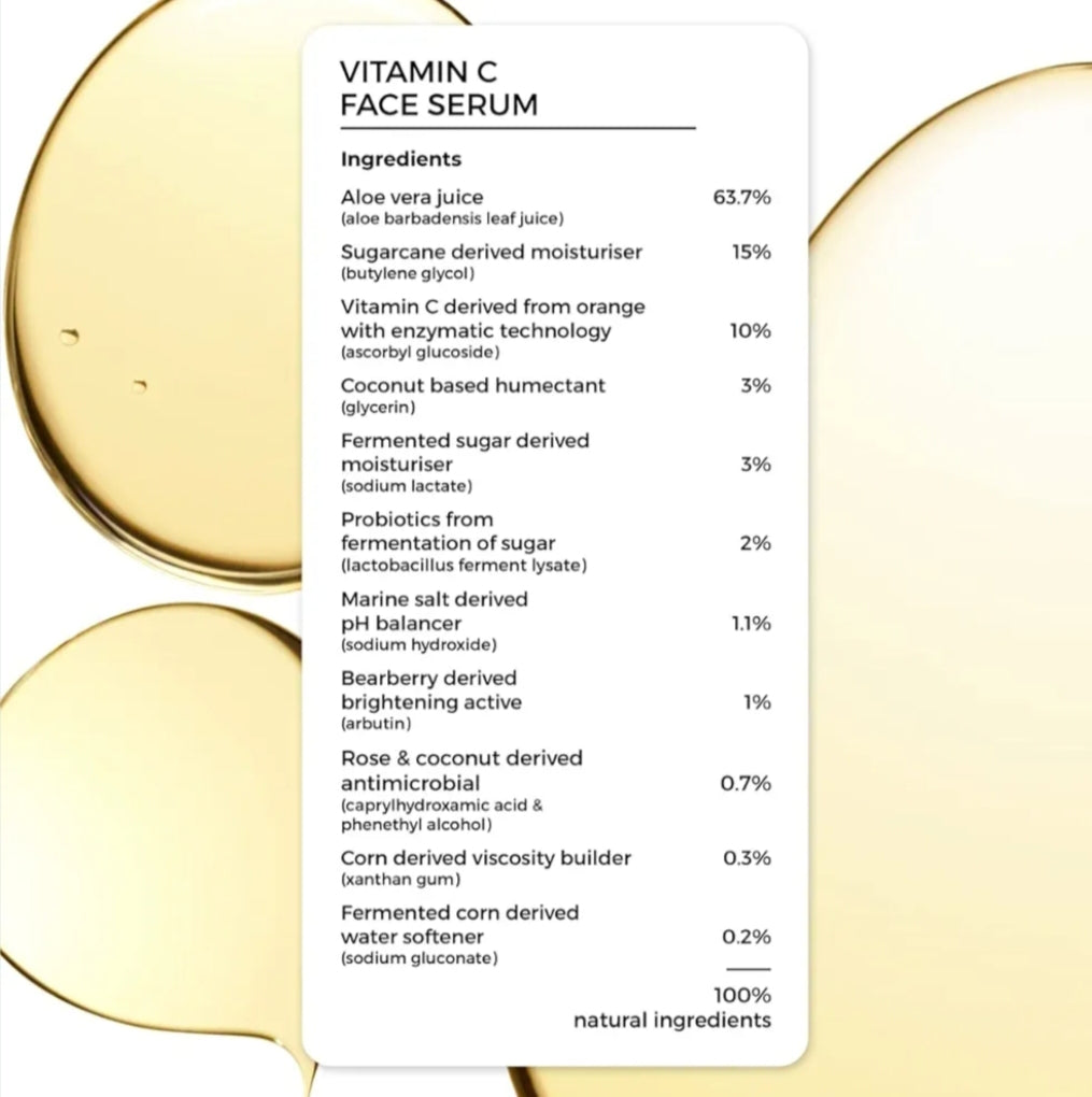 Face Serum- Brillare 100% Natural Vitamin-C Face Serum for Bright and Glowing Skin 30ml