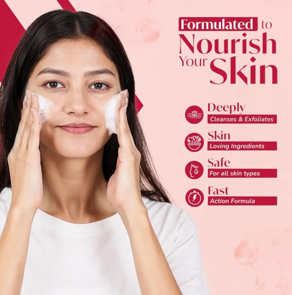 Face Wash- MEGLOW Glutathione Empowered Skin Brightening & Luminizing Face Wash for Women 70ml