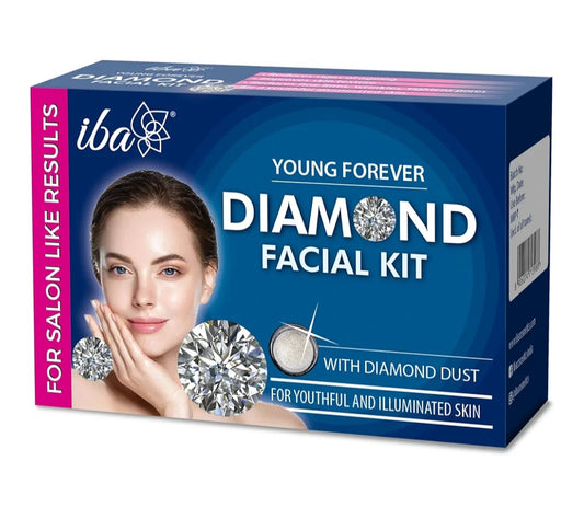 Facial Kit- iba Young Forever Diamond 6 Steps Facial Kit with Diamond Dust for Youthful and Illuminated Skin 60gm