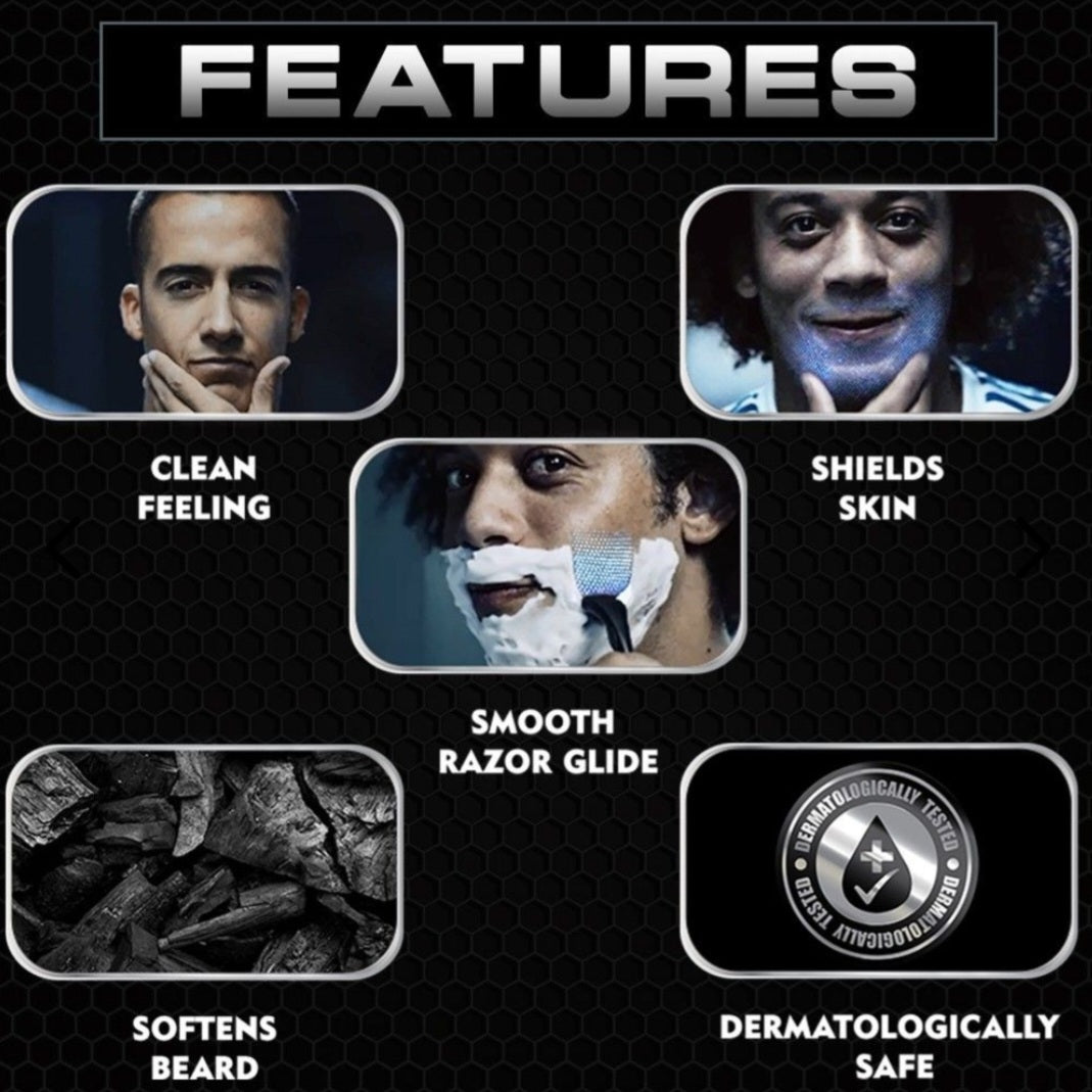 Shaving Foam- NIVEA MEN'S Deep Impact Smooth Shaving Foam Enriched with Black Carbon  - 200ml