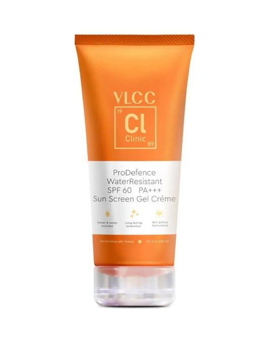 Sunscreen- VLCC CL Clinic Pro Defence Water Resistant Sunscreen Gel Creme (SPF 60 PA+++) 100gm