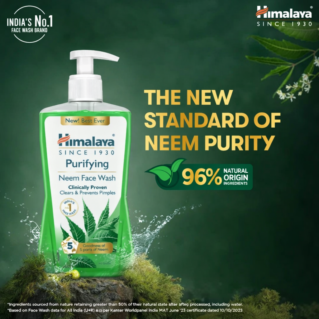 Face Wash- Himalaya Purifying & Clinically Proven Neem Face Wash which Clears & Prevents Pimples - 400ml