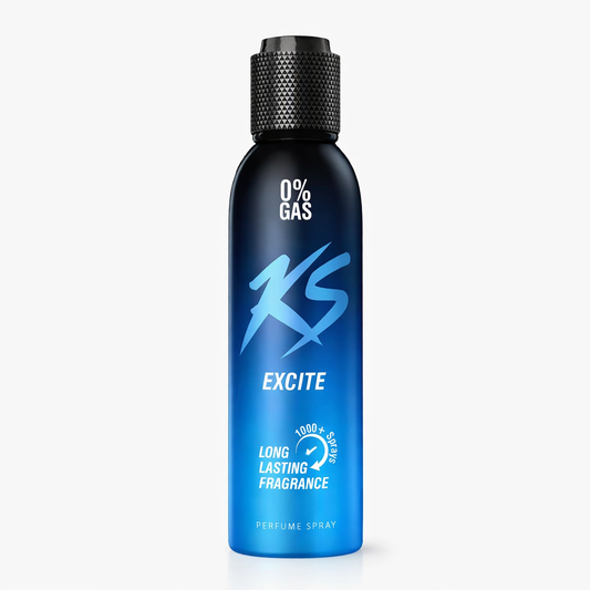 Perfumes & Deodorants- KS EXCITE 0% Gas Long-Lasting Fragrance Perfume Body Spray - 150ml