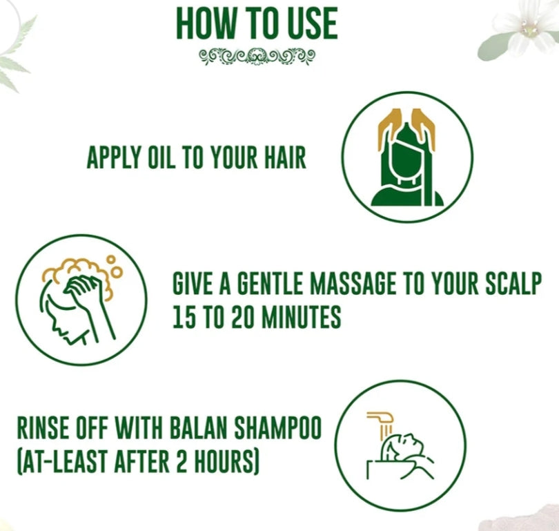 Hair Oil- Balan Ayurvedic Hair Oil For Healthy and Strong Hair 120ml (100ml+20ml Free)