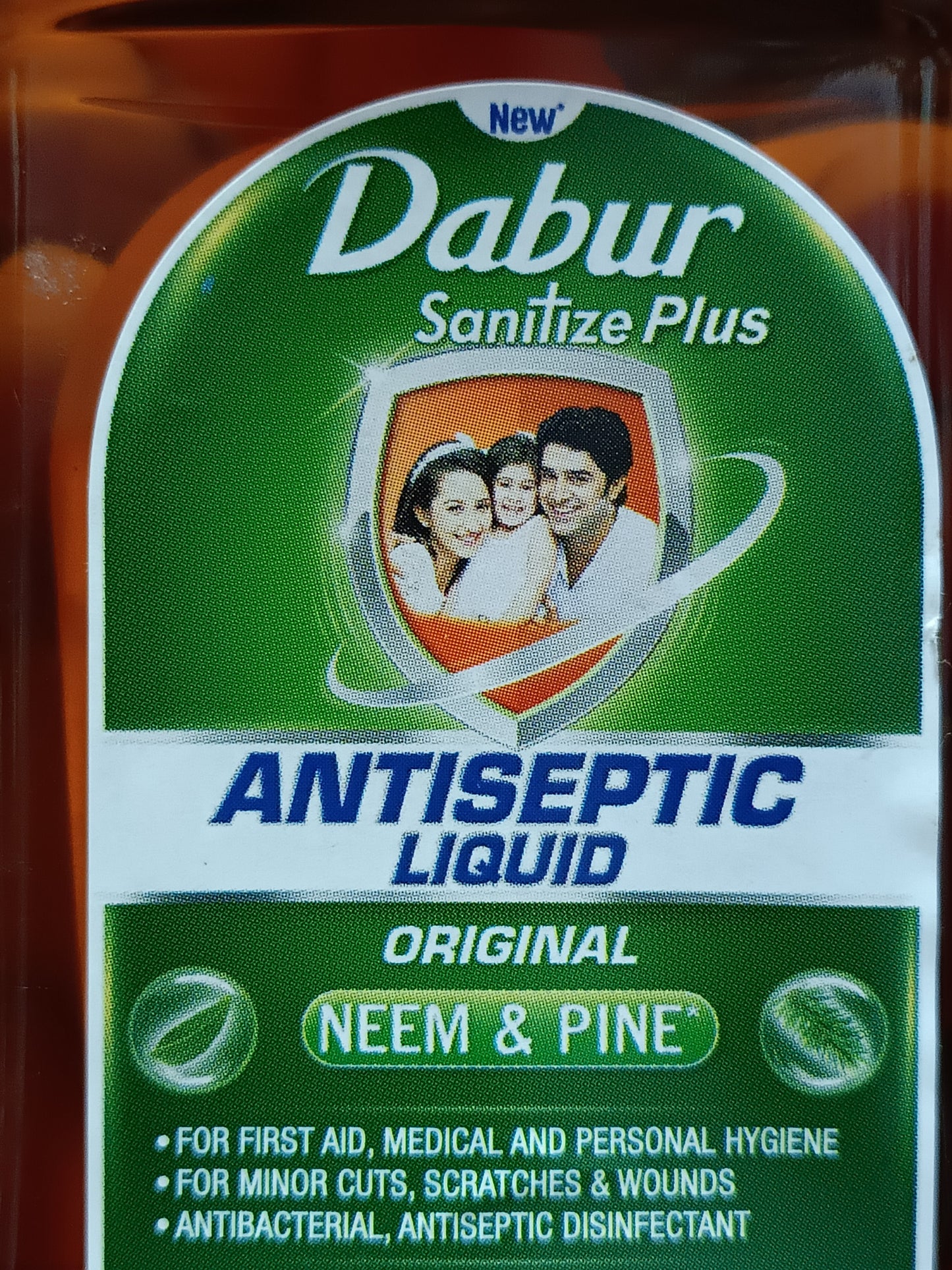 Antiseptic- Dabur Sanitize Plus Antiseptic Liquid with Neem & Pine - 125ml