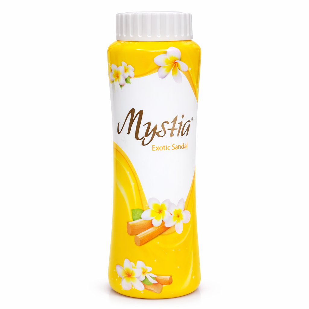 Face & Body Powder- Mystia Exotic Sandal Perfumed Talc - 50gm